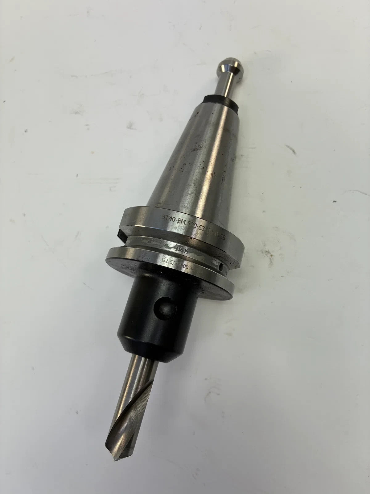 Haas BT40 1/2” End Mill Holder 63mm – 04-0158 – Cutter & Pull Stud Included