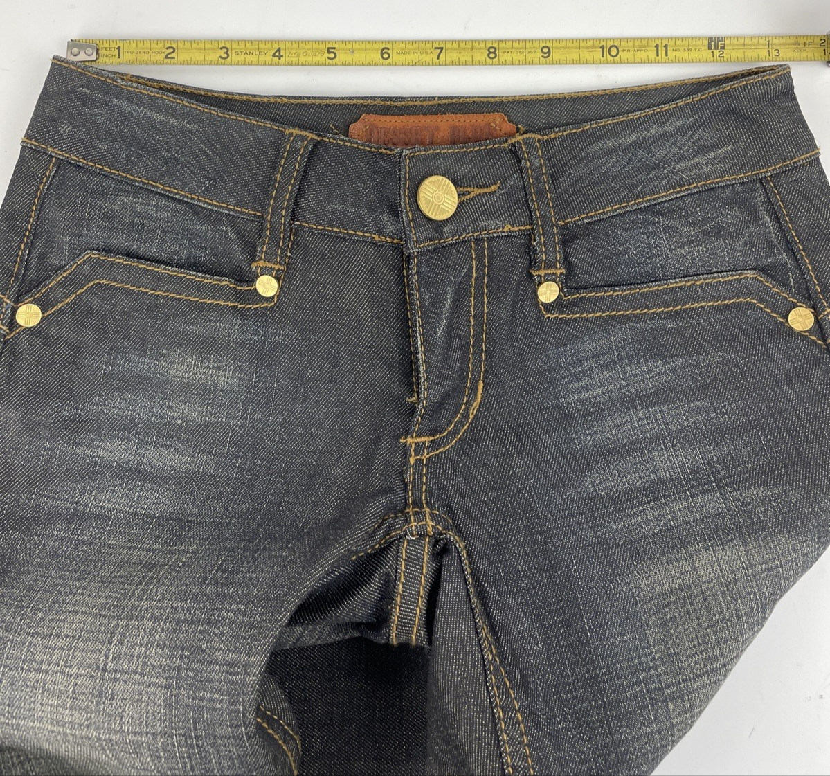 Desert Blue Premium Denim Legging Jeans Dark Rinse Women’s Low Rise - NWOT