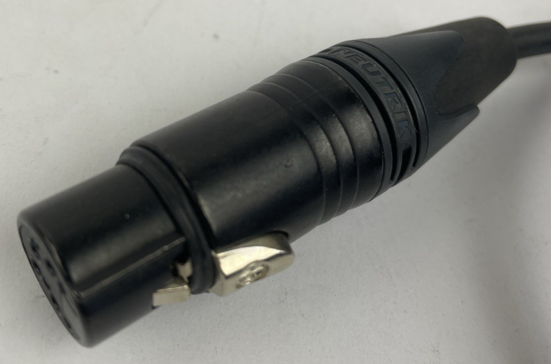 LEMO 2 PIN FGG.1B Male to  4-pin XLR Male Black GLD Neutrik Cable Connection 60"