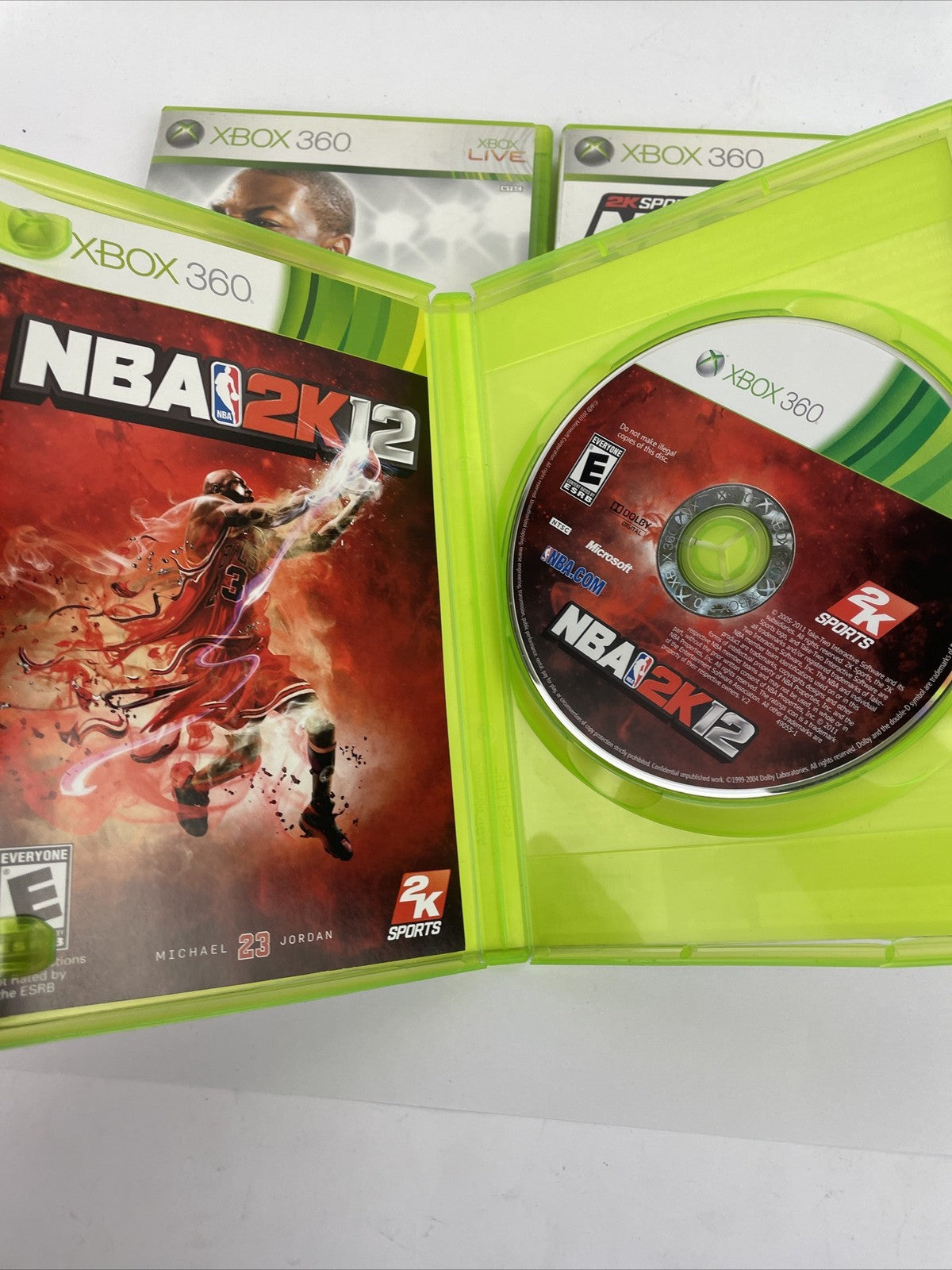 Lot of 3 x XBOX 360 Live : 2K Sports NBA 2K7 , NBA 2K12 , MBA Live 2006