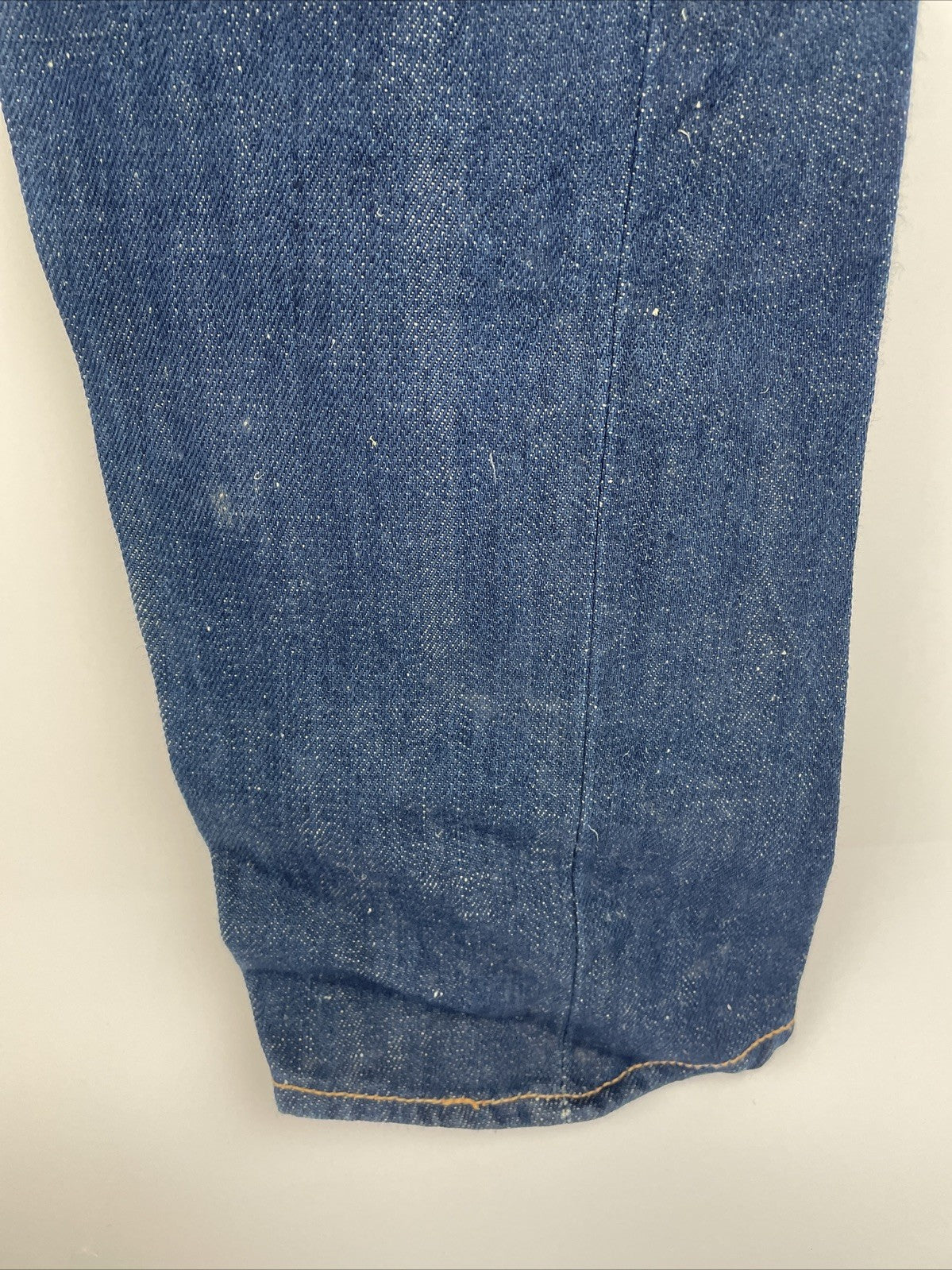 Vintage Levi's Hemp Cotton Jeans 26 x 32 USA Made Red Stencil Tag Dark Wash RARE