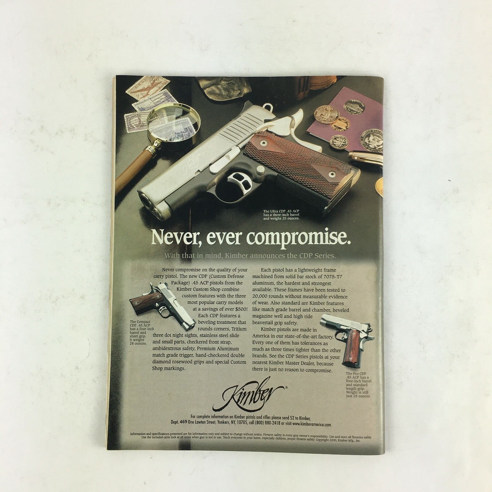 Feb 2001 American Handgunner Magazine .45 CQB .475 Cooper! A Sensible Bigbore