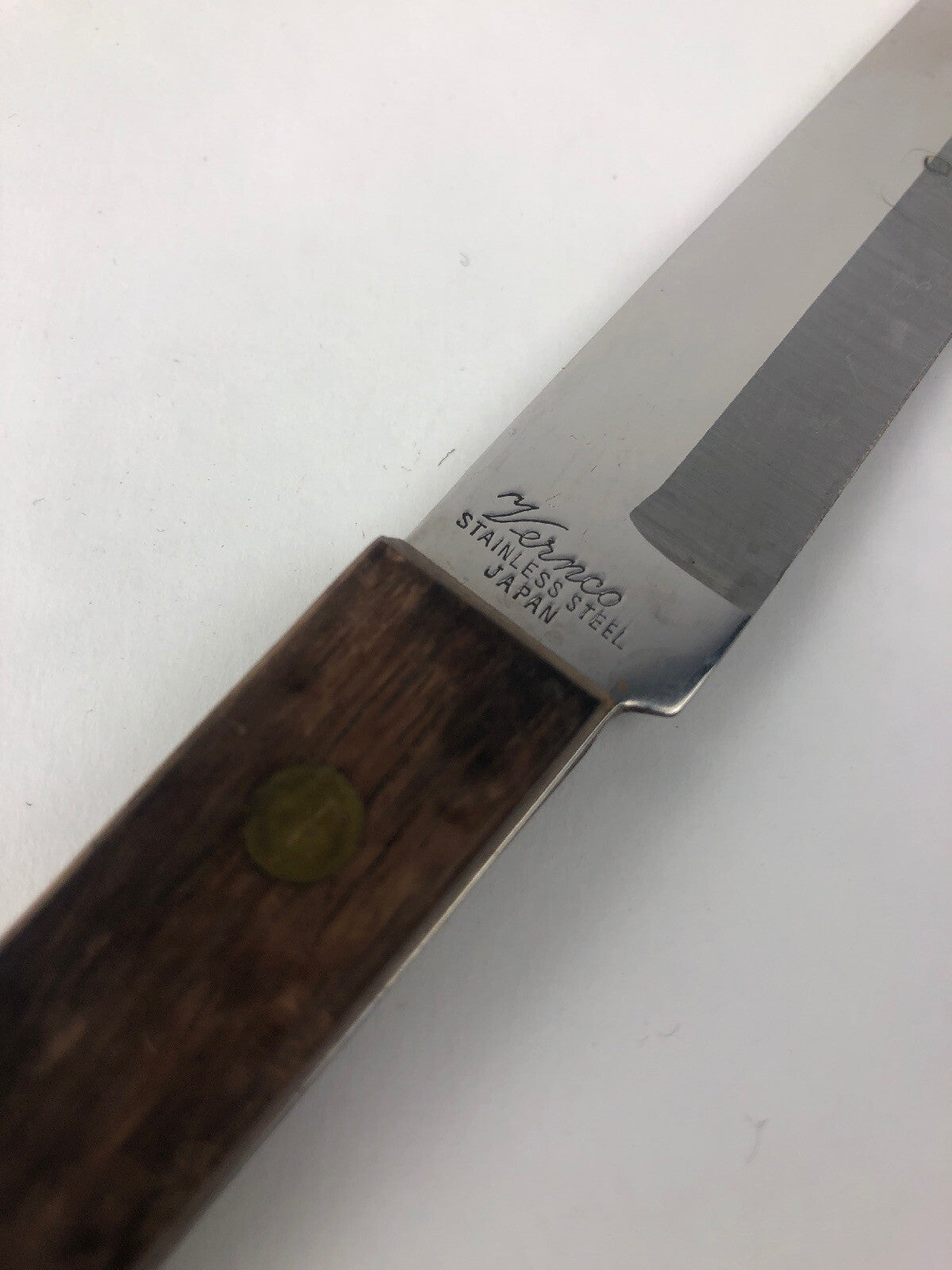 VERNCO Forked Tip Carving Knife / Serving Knife w/ 8” Blade ~ JAPAN
