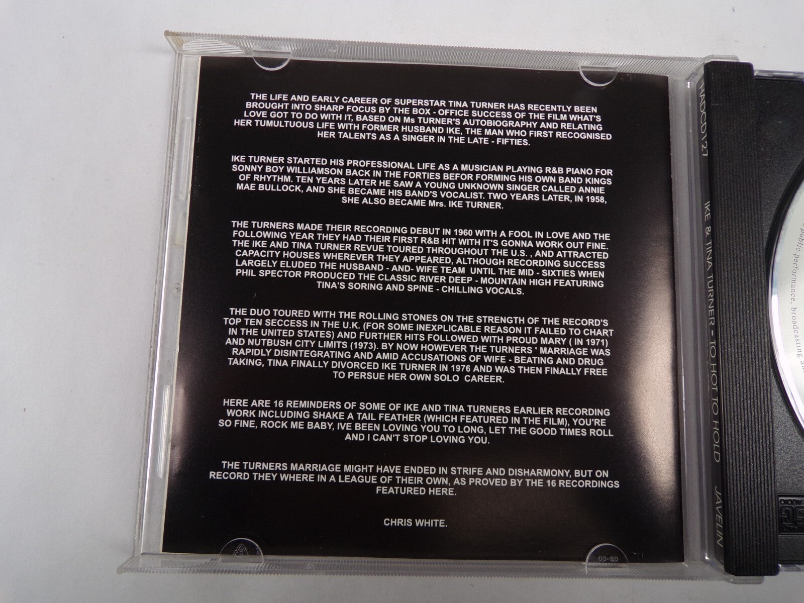 Ika And Tina Turner Too Hot To Holo A Fool For You Too Hot ToHold CD#59