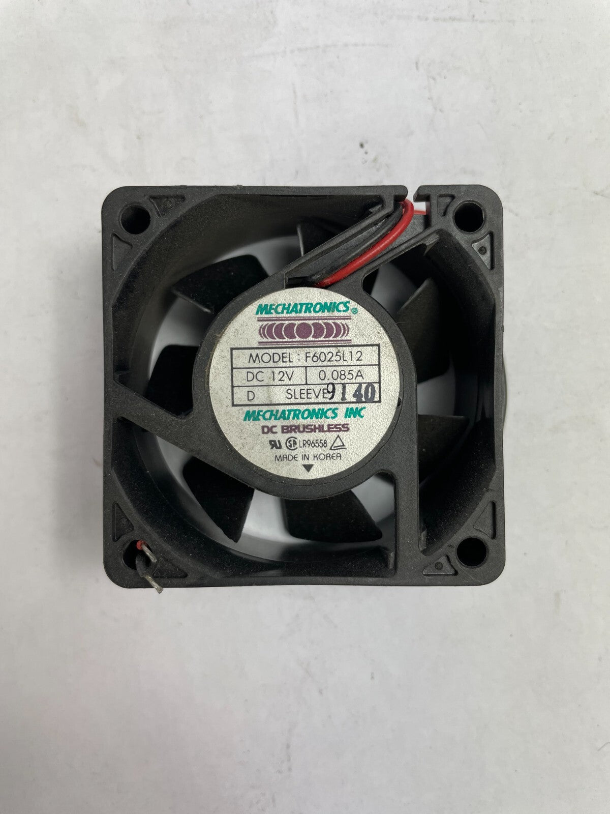 MECHATRONICS F6025L12 DC Brushless DC 12/V 2 - Wire CPU Cooling Fan