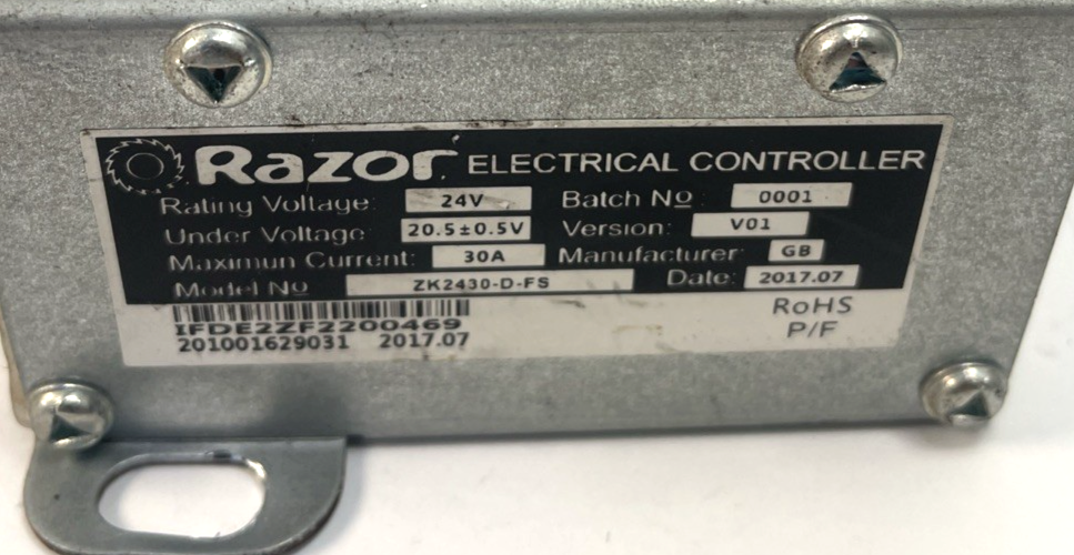 ZK2430‑D‑FS‑ROHS 24V Controller Fits Razor MX350 MX400 4‑Wire Replacement