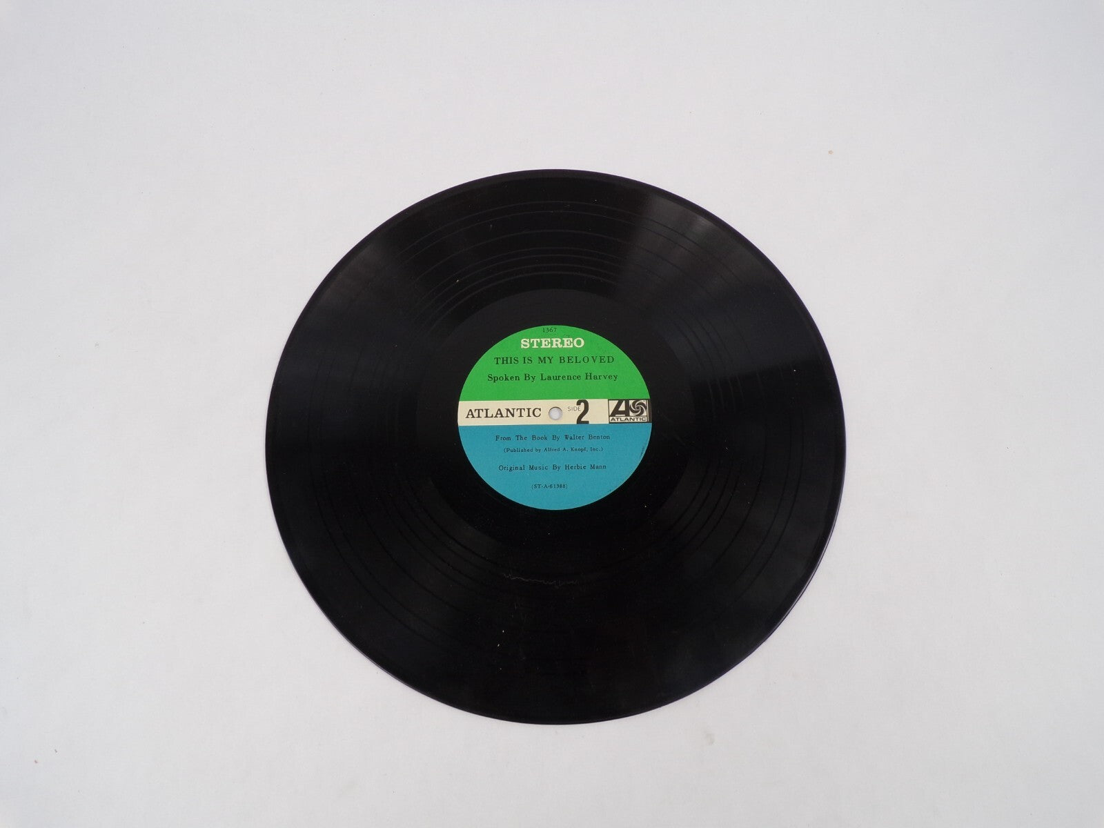 This Is My Beloved Spoken By Laurence Harvey Walter Benton Vinyl Record