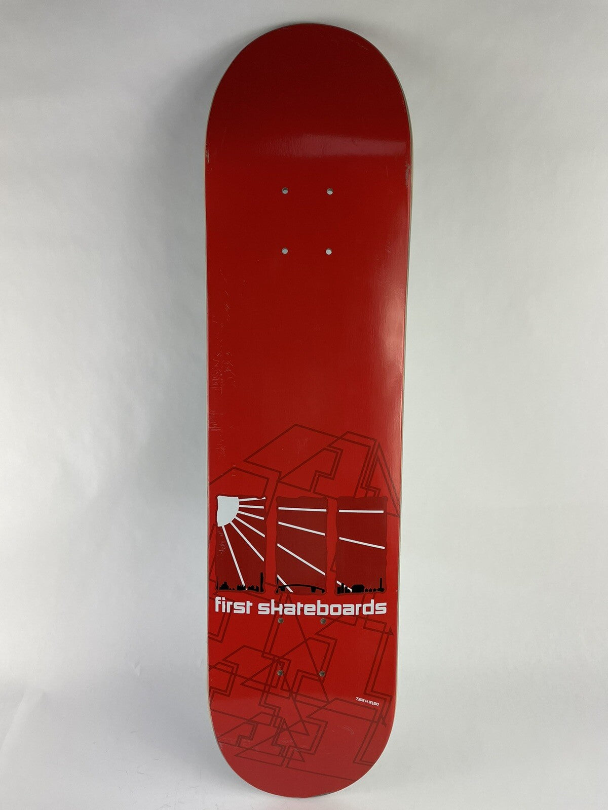 First skateboard  7.5" x 31"  deck GRAPHIC 7 ply C1