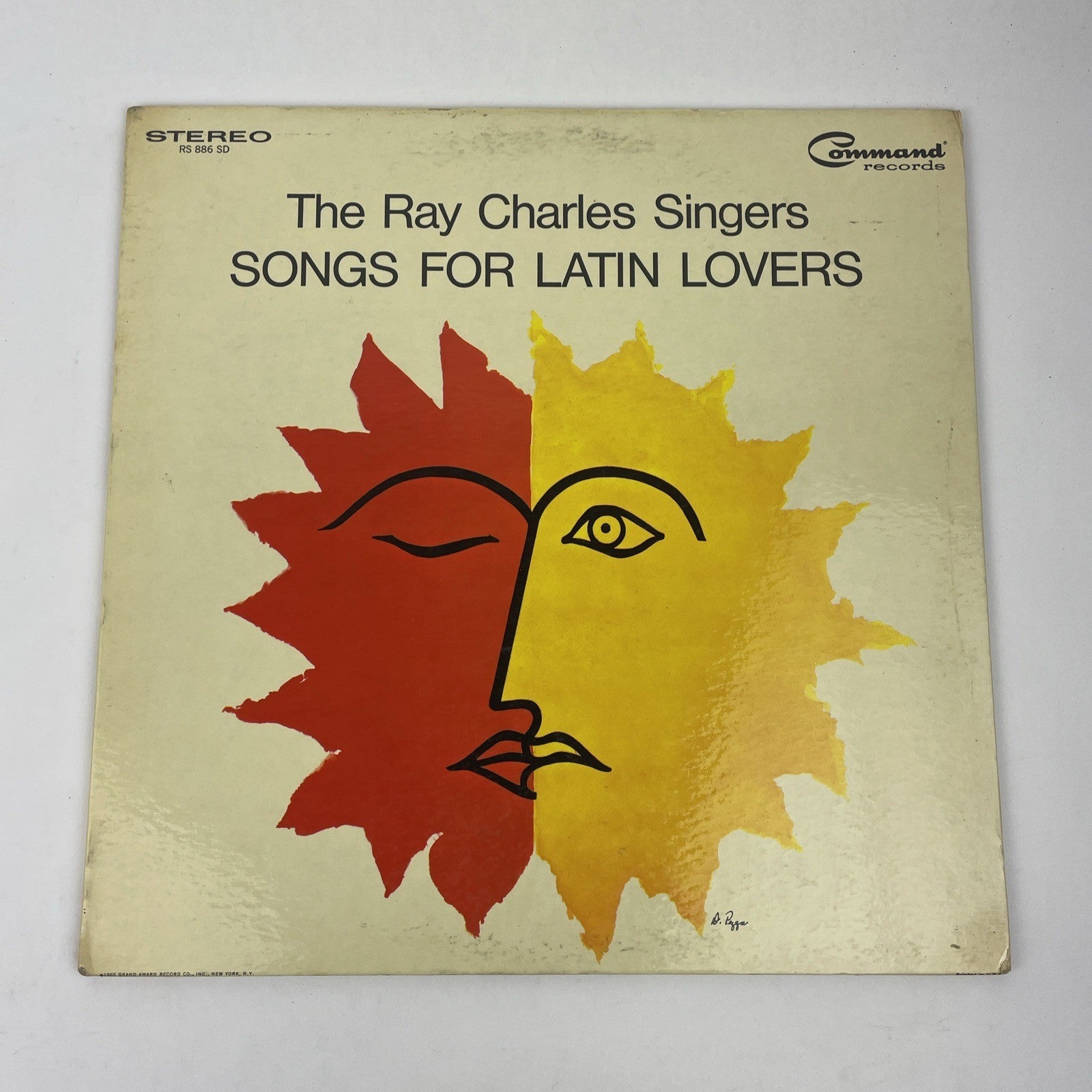 The Ray Charles Singers- " Songs For Latin Lovers " Stereo LP Record - Command