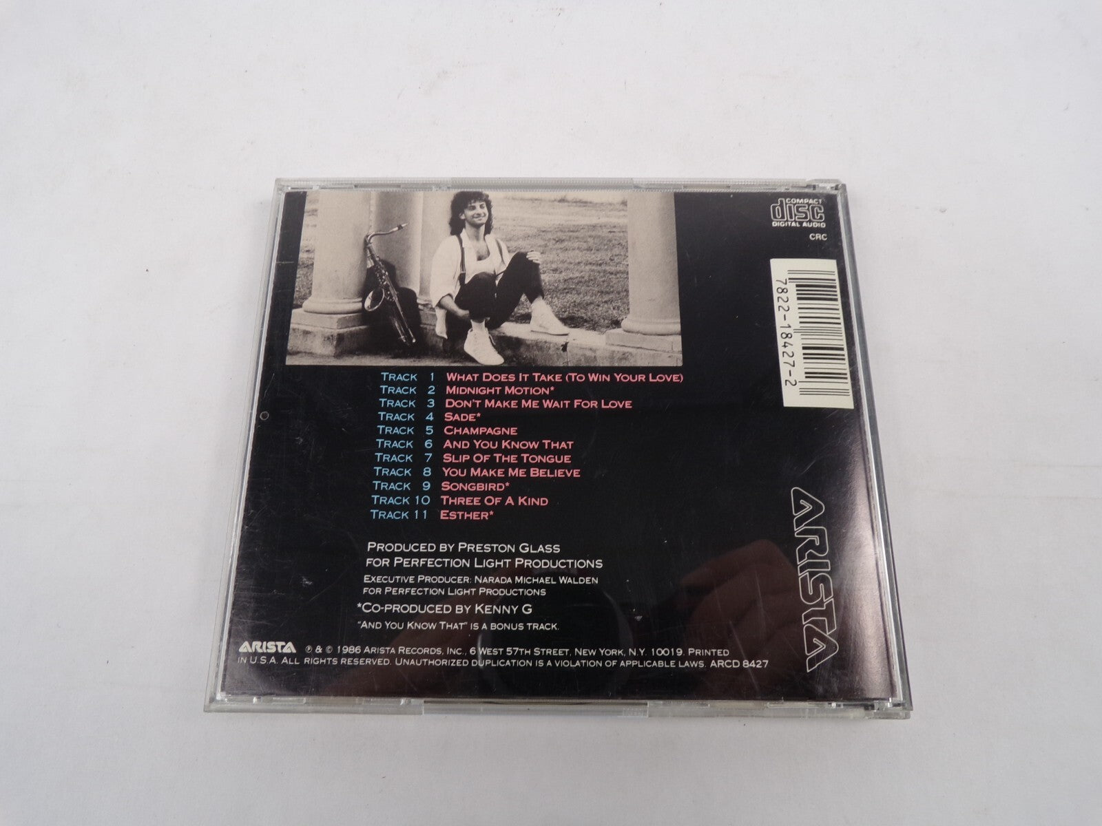 Kenny G Duotones What Does It Take Midnight Motion Dont Make Me Wait For CD#30