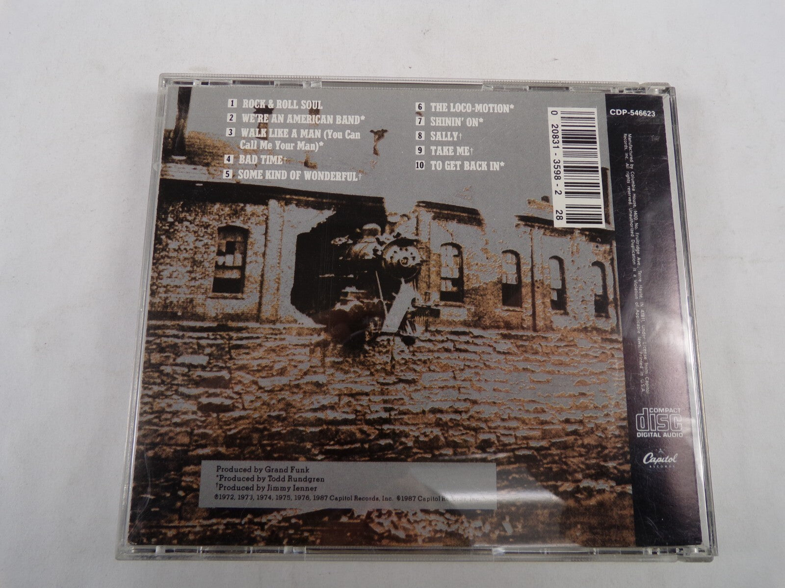 Grand Funk Hits Rock Roll Soul WeRe An American Band Walk Like A Man CD#57