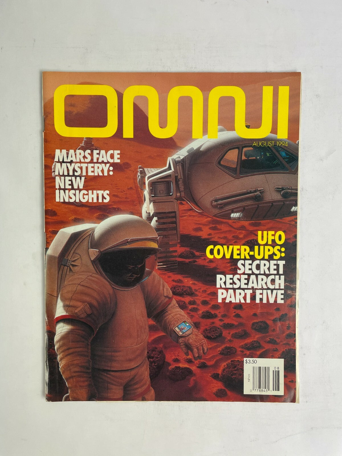 August 1994 Omni Magazine Mars Face Mystery New Insights UFO Ups Secret Research