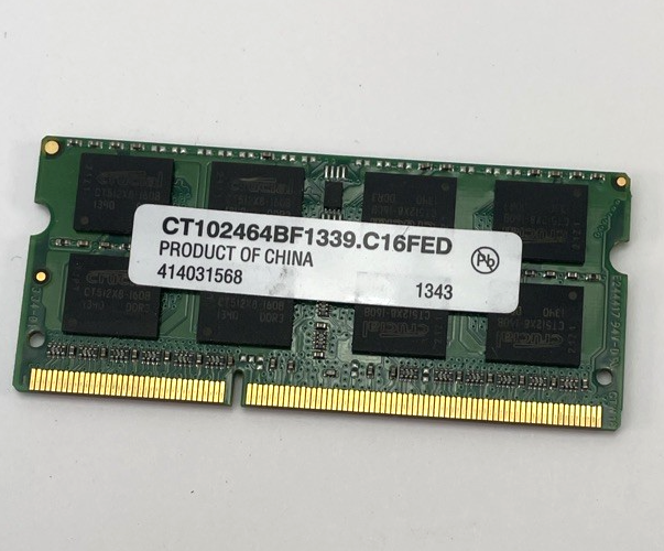 CRUCIAL 8GB 1GX64 DDR3 1333 SO-DIMM 204 MACBOOK PRO APPLE RAM
