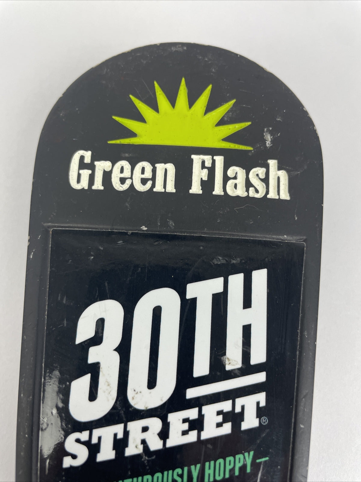 Green Flash Brewery Beer Tap Handle Special Release 30th Street 8.5" Rare