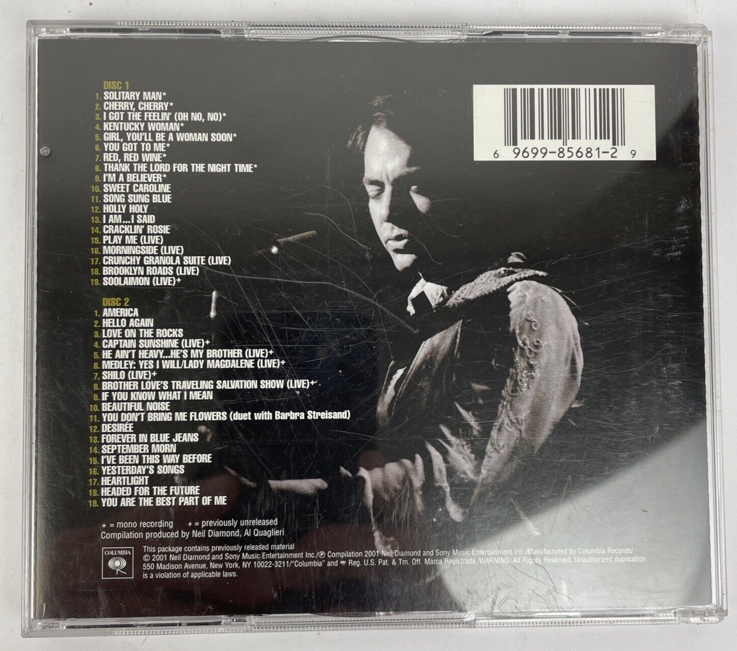 Neil Diamond Audio CD The Essential 70s-80s 38 Song 2 Disc Best of Album #2