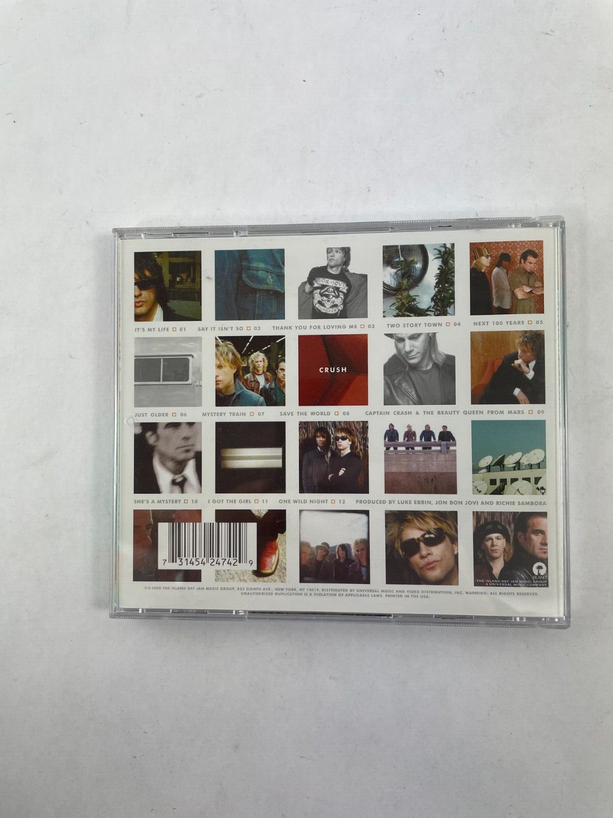 Bon Jovi Crush Its My Life Thank You for Loving Me Just Older Just Older CD#73