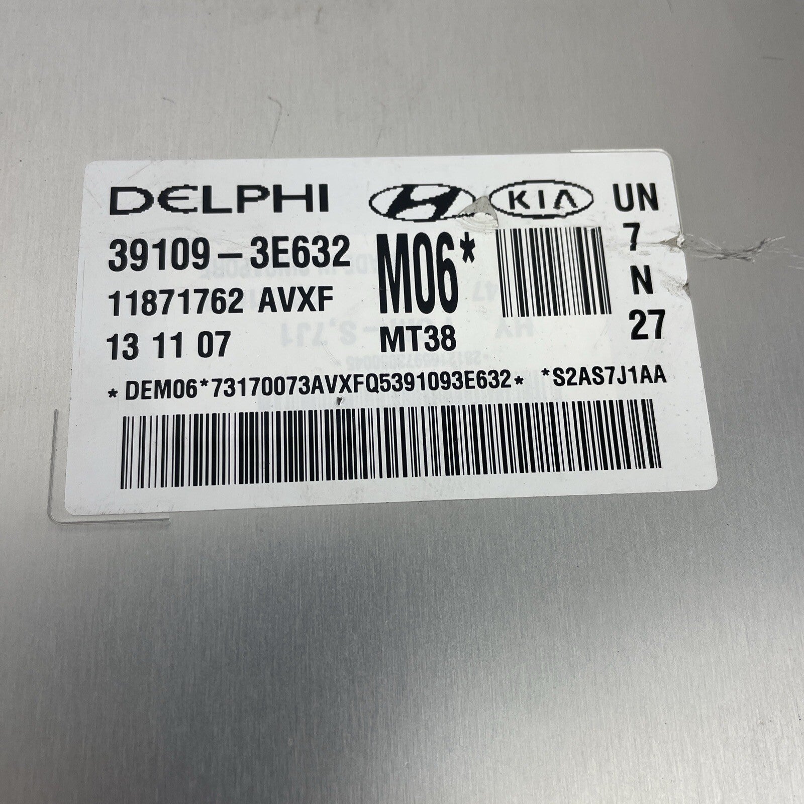 2007-2012 OEM KIA Motors RONDO 2.7L ENGINE COMPUTER ECU ECM 39109-3E632 NOS