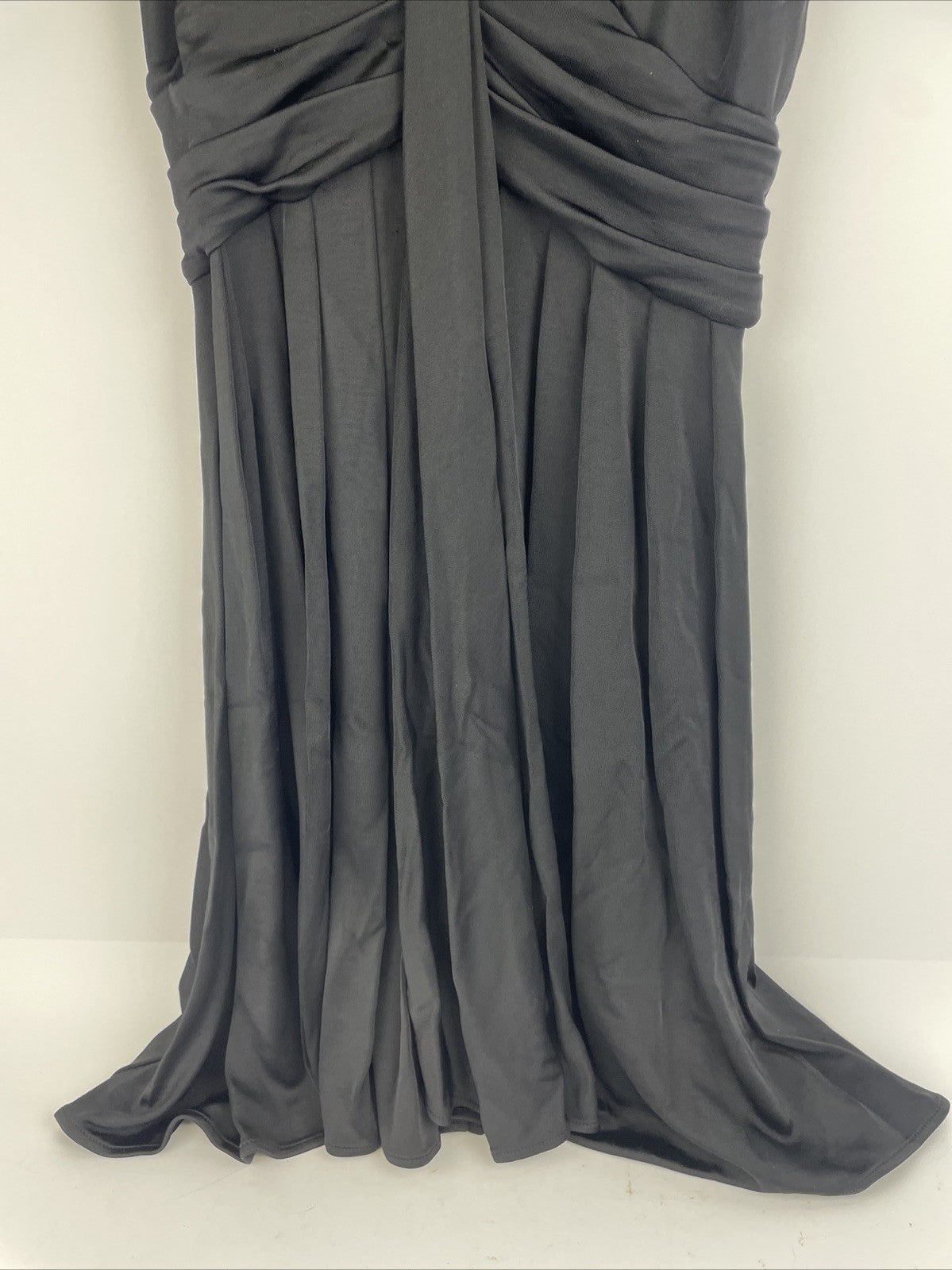 Diane Von Furstenberg Azelia Dress Women's Sz 12 Black Slinky Sleek Office Work
