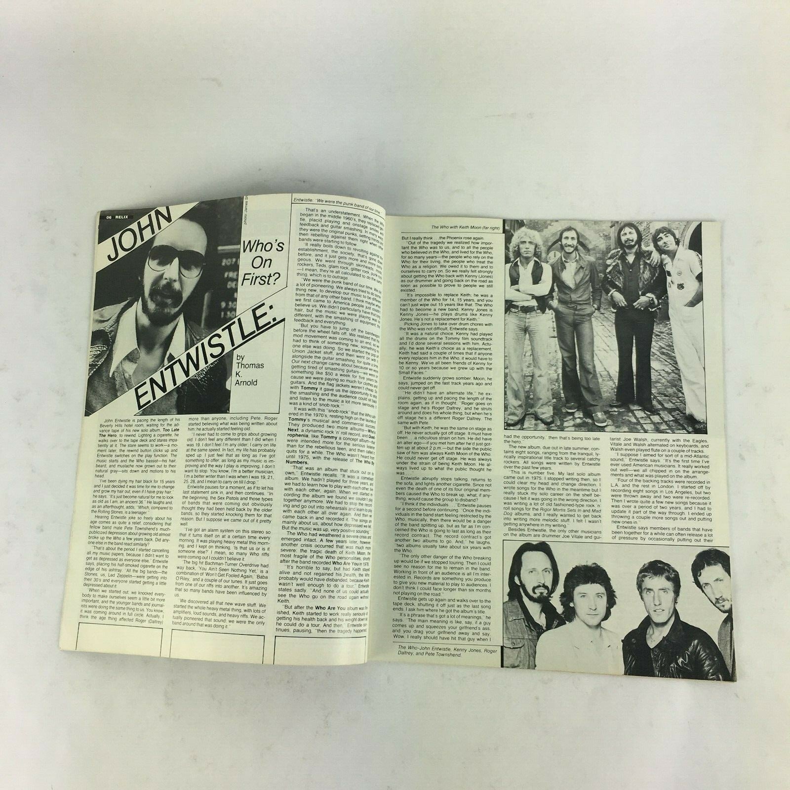 Relix Vol. 8 Magazine The Who's John Entwistle Springsteen! Ronnie Spector