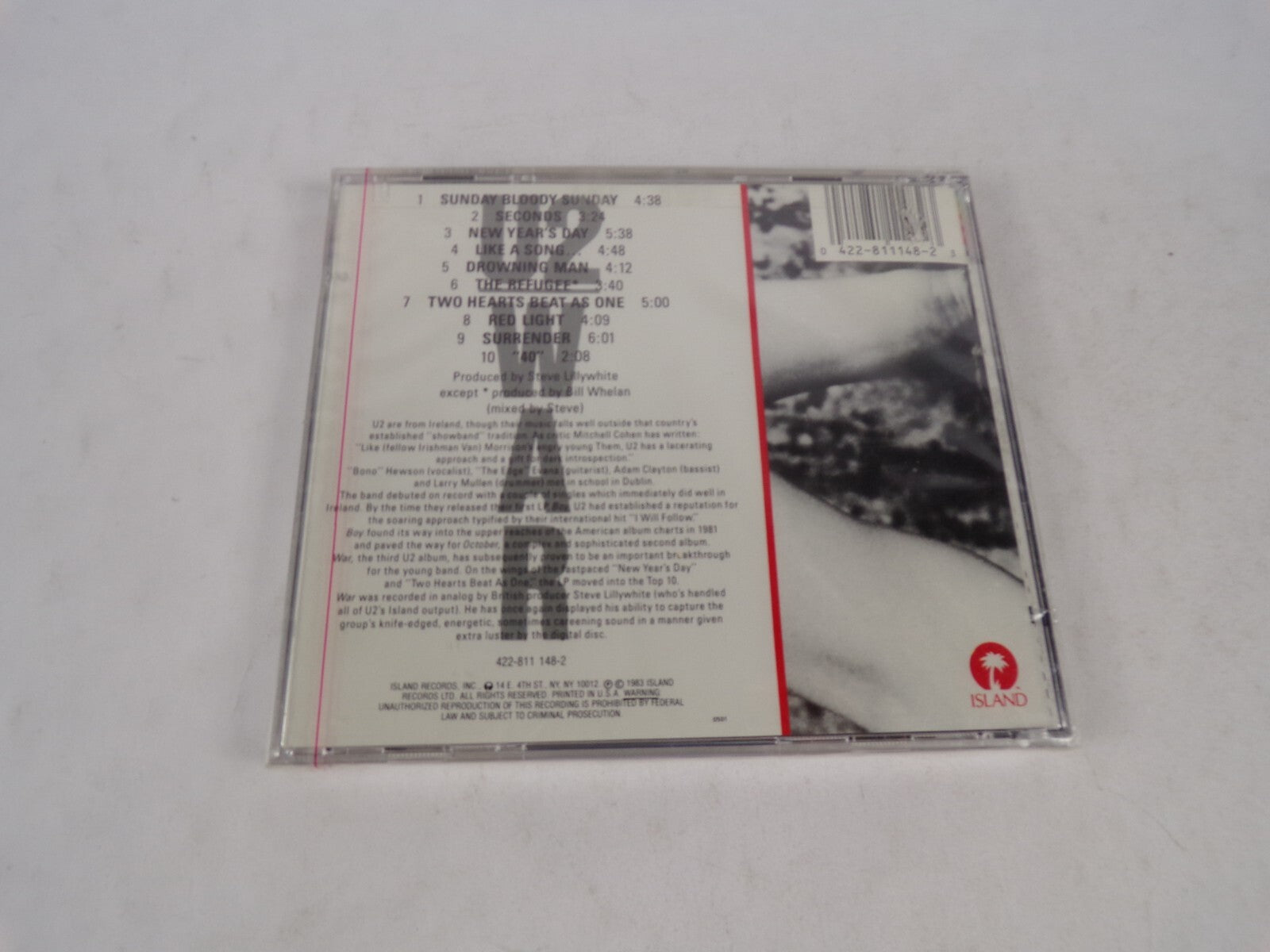 U2 War Sunday Bloody Sunday Seconds New Year's Day Like A Song Drowing Man CD#15