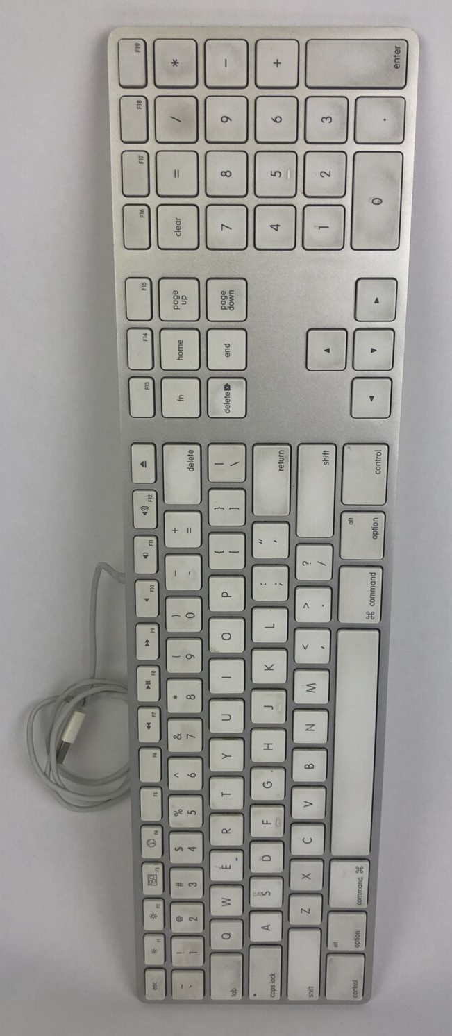 OEM Apple A1243 USB Wired Standard Keypad - White / Silver  - 2
