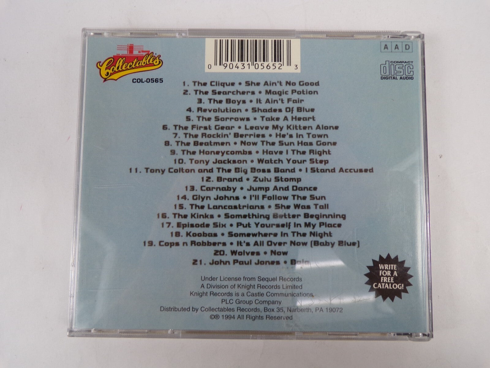 Watch Your Step The Beat Era Volume One Tony Jackson Glyn John Kinks CD #30