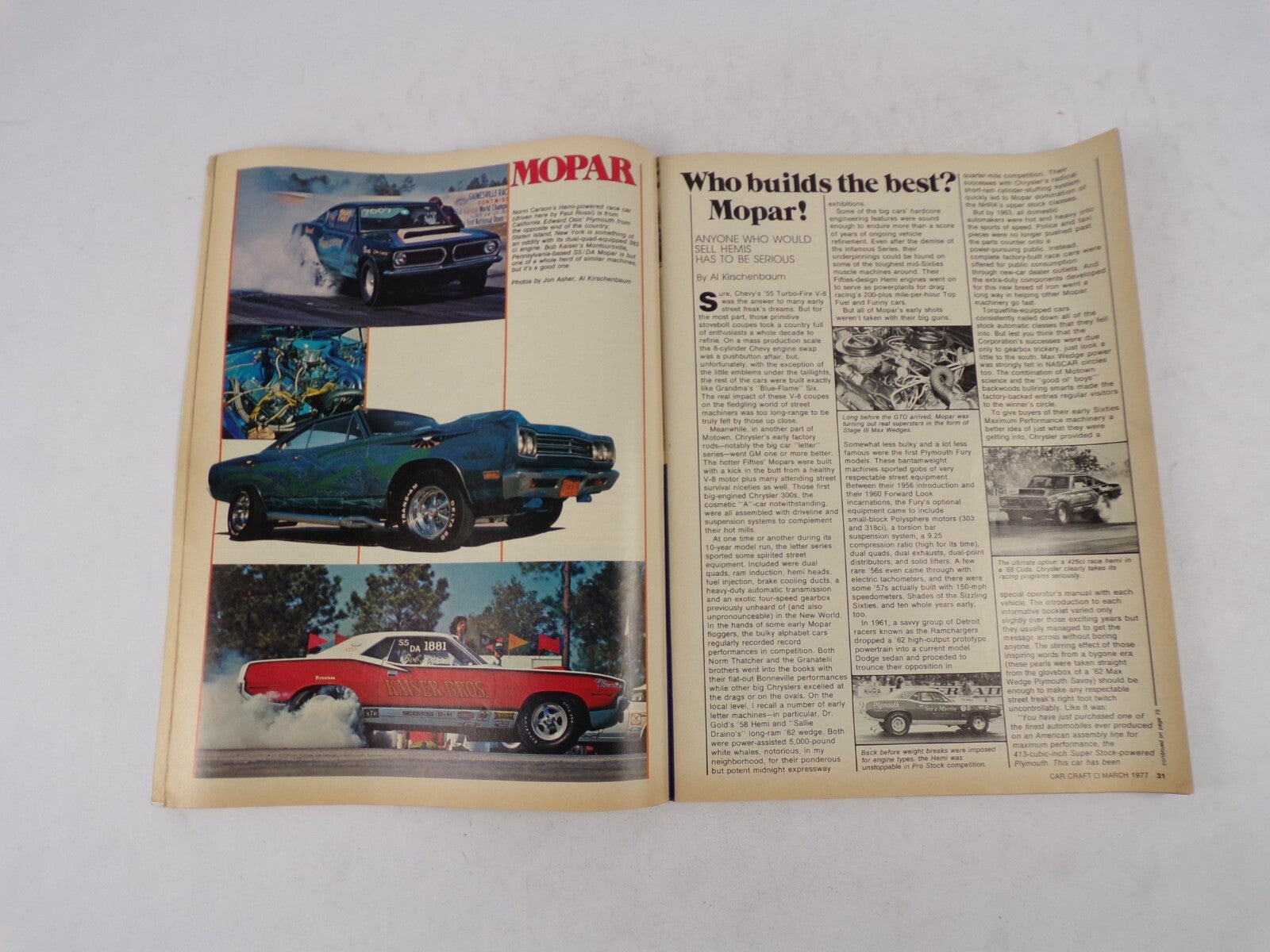 March 1977 Car Craft Who Builds The Best? Street Showdown! Chevy Ford Mopar Free