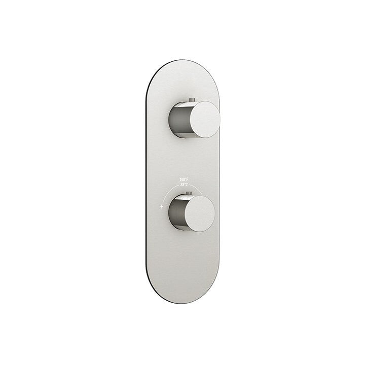 Aqua Brass Round Trim & Handle 2 Way For 12123 R8295375