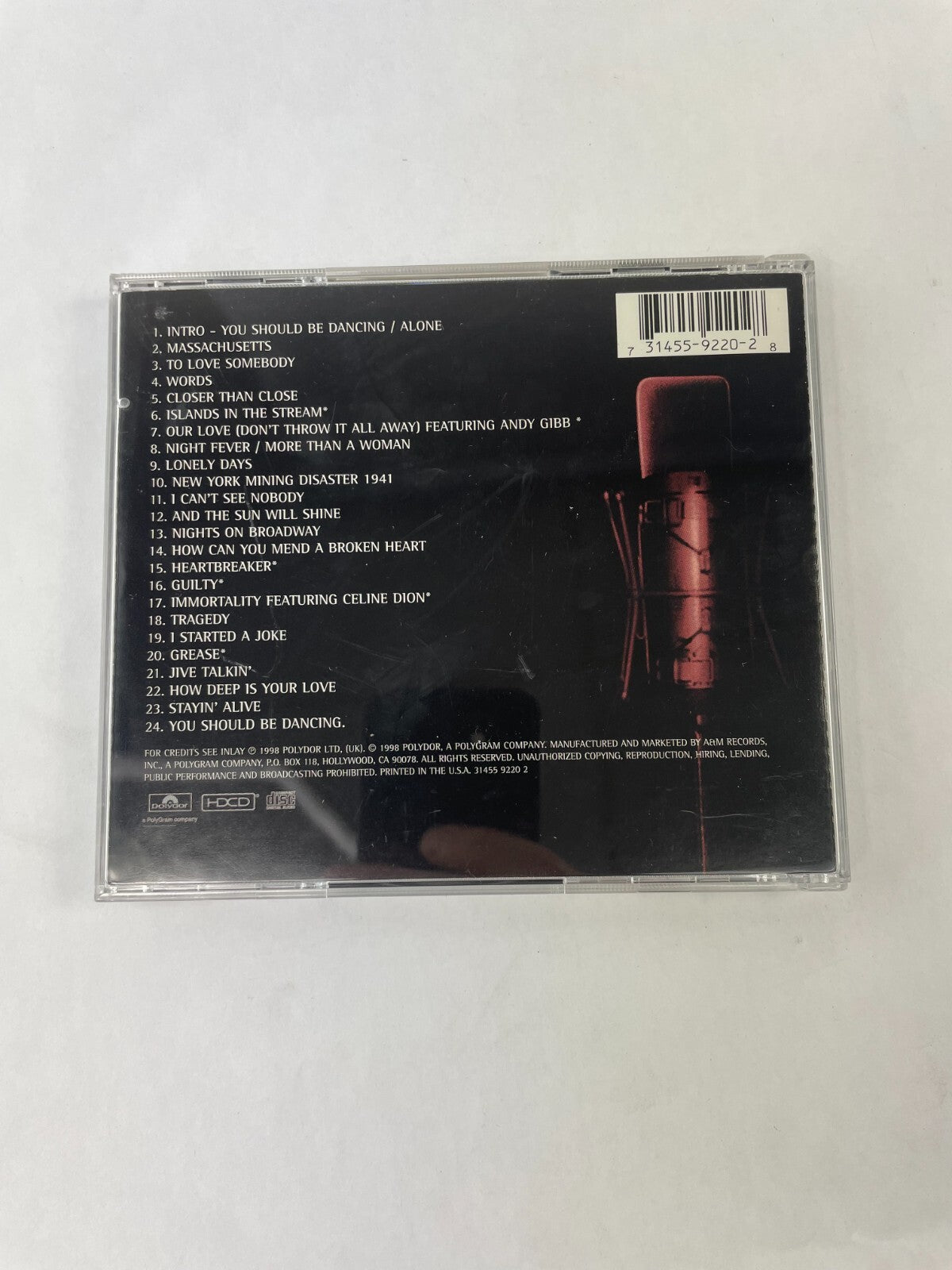 Beegees One Night Only Intro Massachusetts To Love Somebody Words Closer CD#73