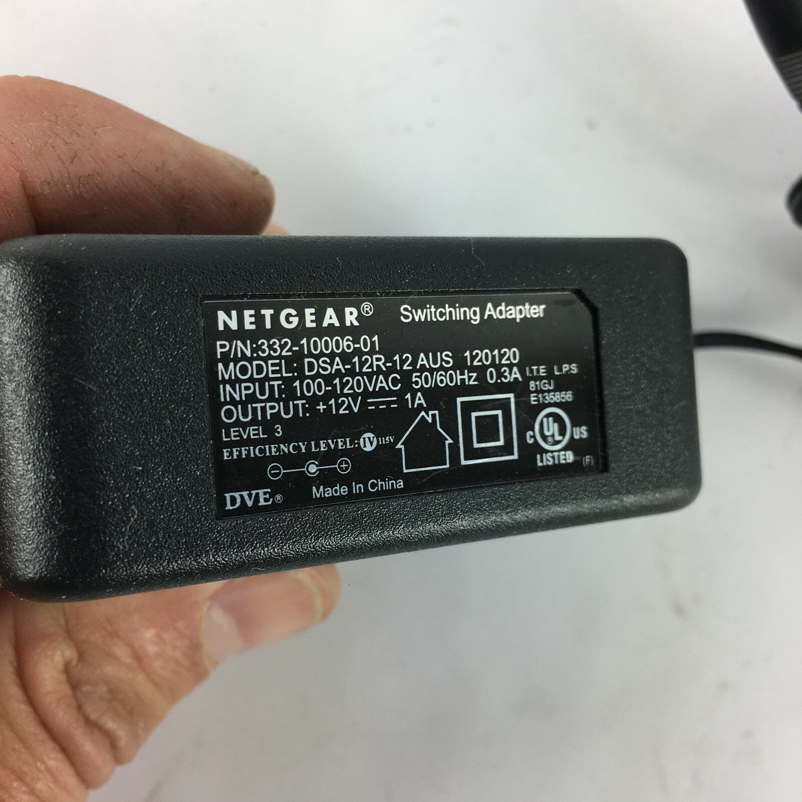 Genuine Net Gear DSA12R12AUS Output 12 V 1 A Power Supply Adapter A41