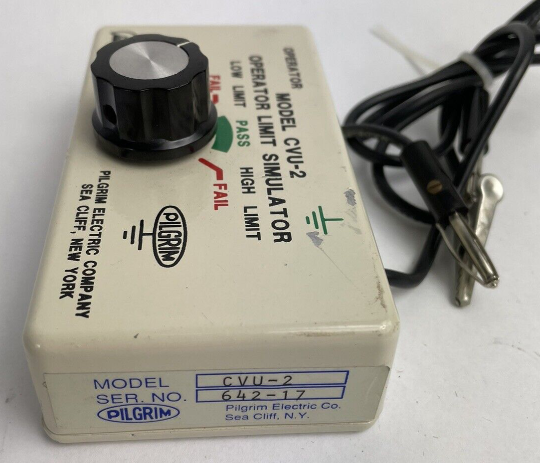Pilgrim Electric Co. cvu-2 operator limit simulator machine calibration - LOOK