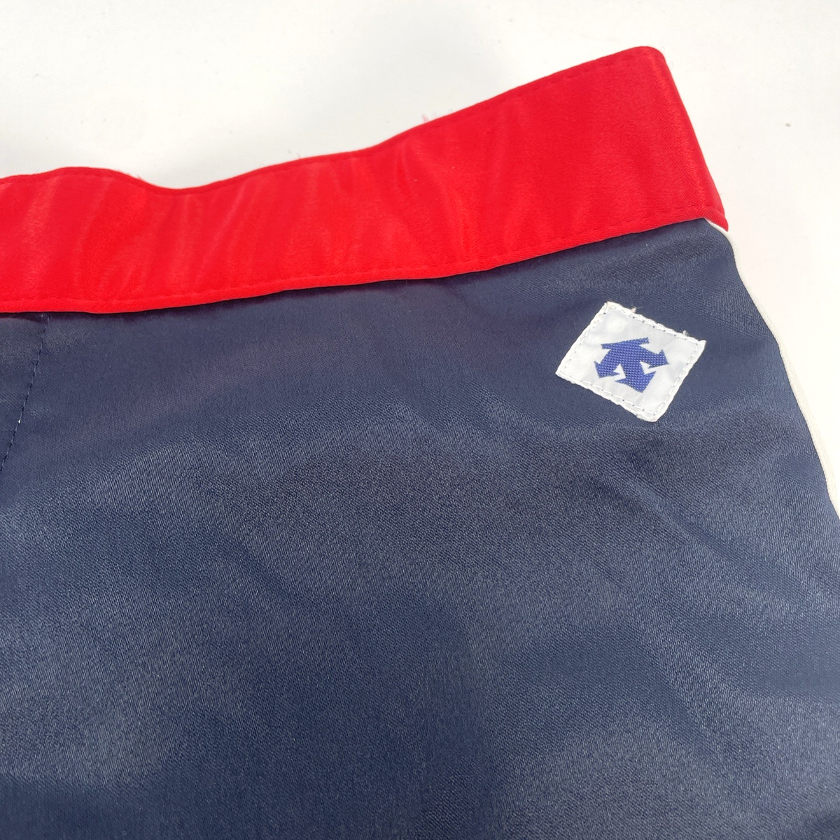 Vintage Descente Nylon Running Shorts Blue Made in Japan Sprinter Track Dolphin