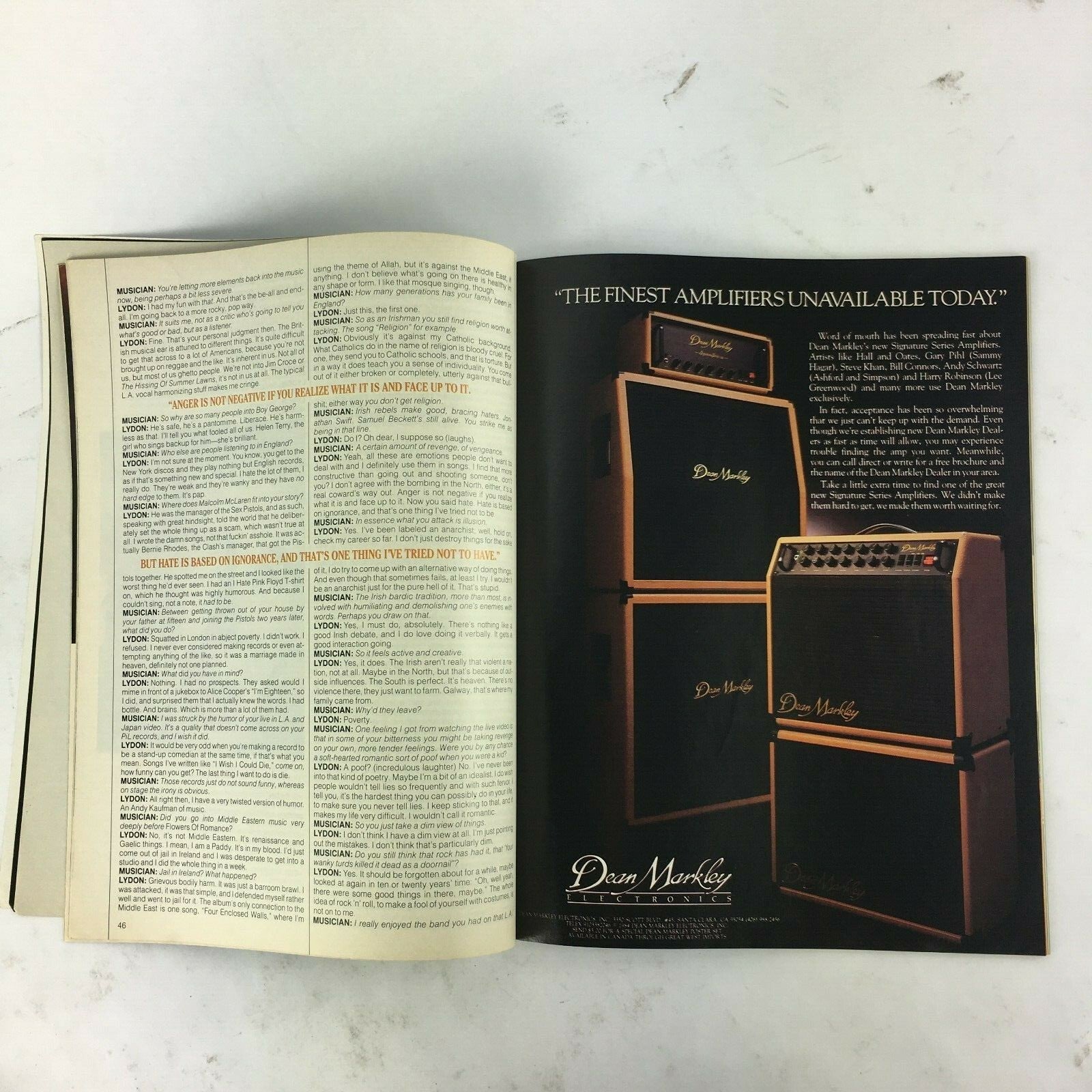 November 1984 Musician Magazine A Pure Patriot Keeps His Promise Miles Davis