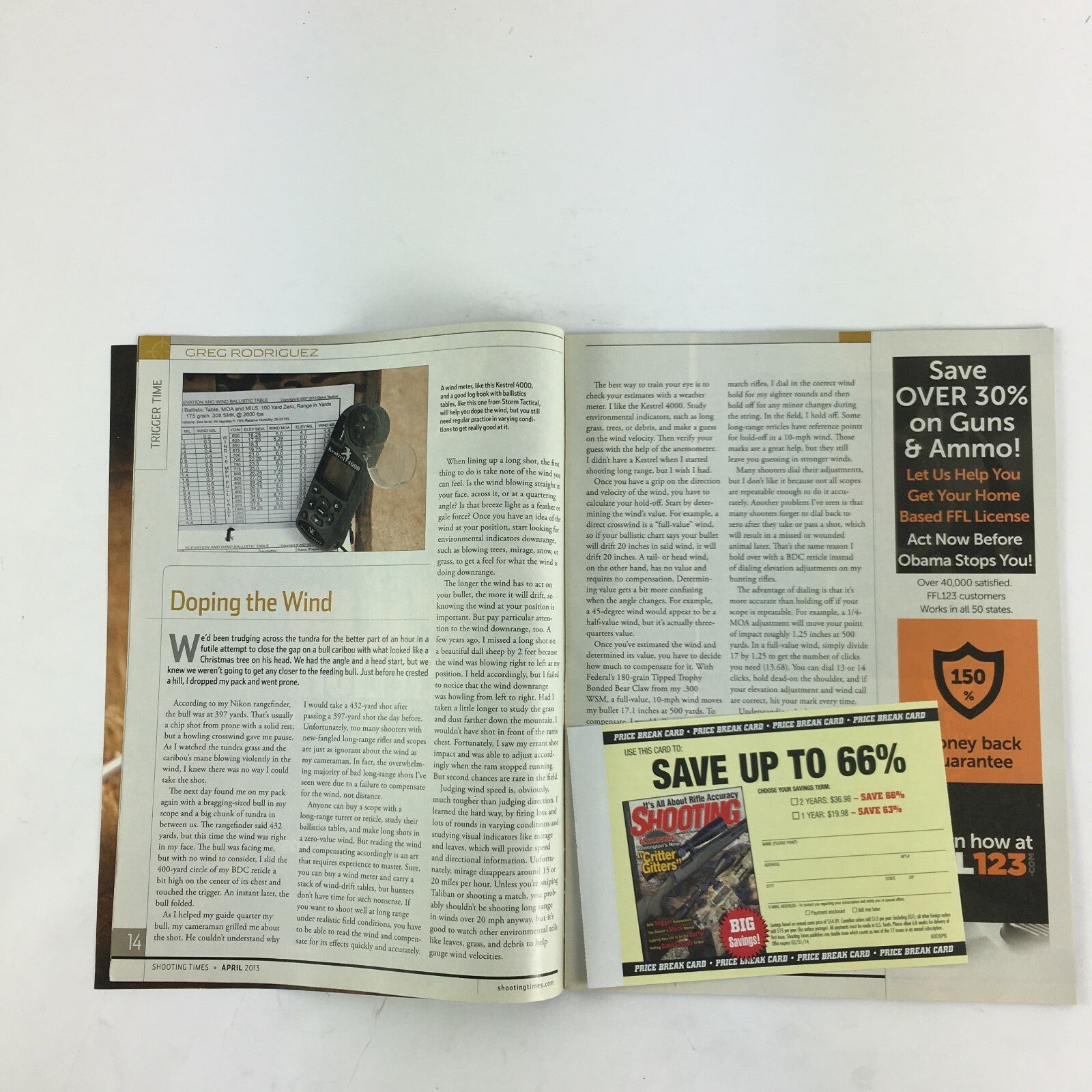 April 2013 Shooting Time Magazine Smith & Wesson .17Hornet The Backstory 4Rifles