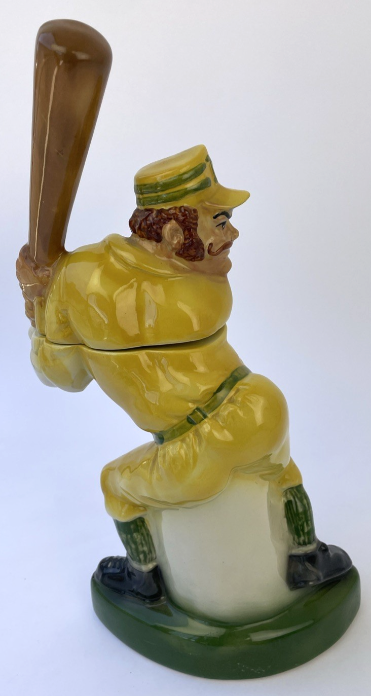 Ezra Brooks 1973 Heritage China Baseball Player Decanter Kentucky Bourbon  #185