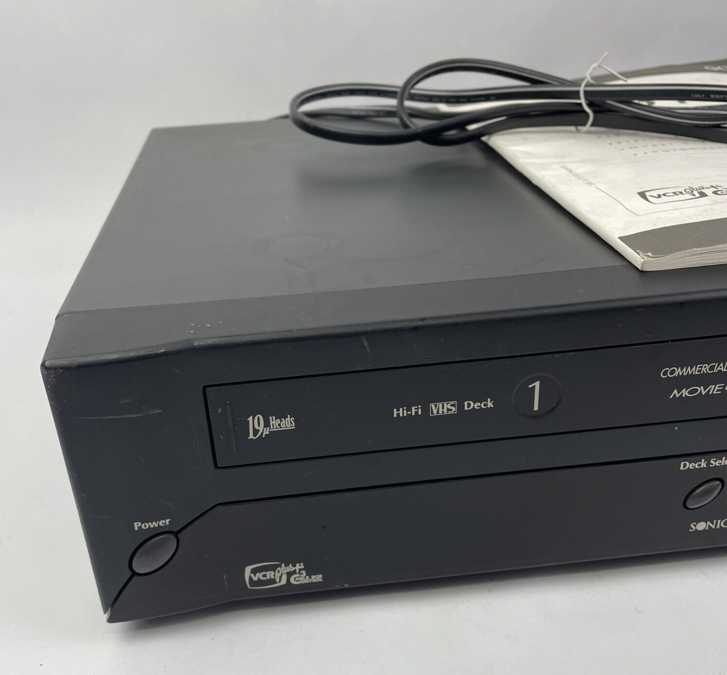 Go-Video DDV3120 Dual-Deck VHS VCR Recorder Player NO REMOTE - AS IS NOT TESTED