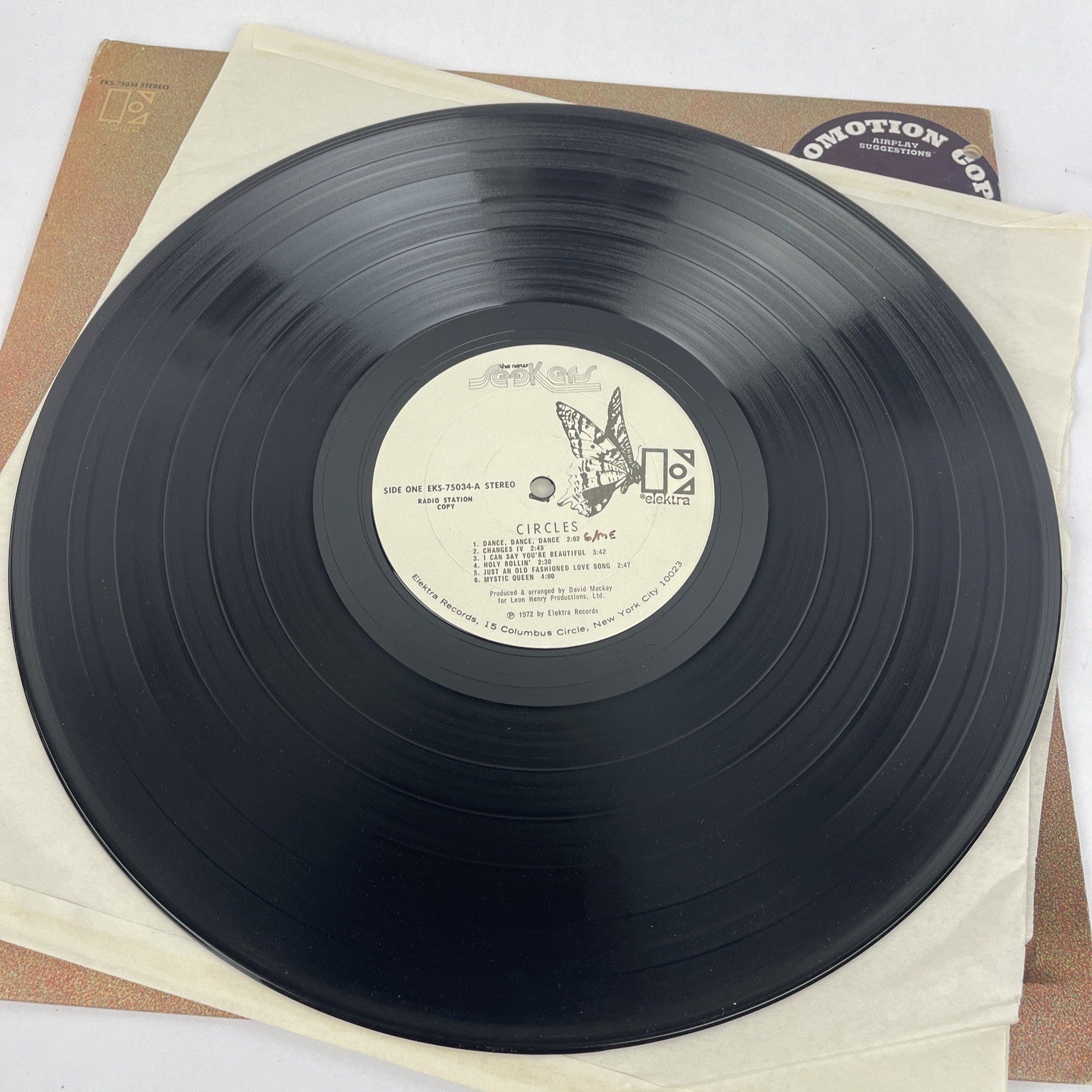 The New Seekers - Circles LP Vinyl Record 1972 Elektra Records Promo Copy
