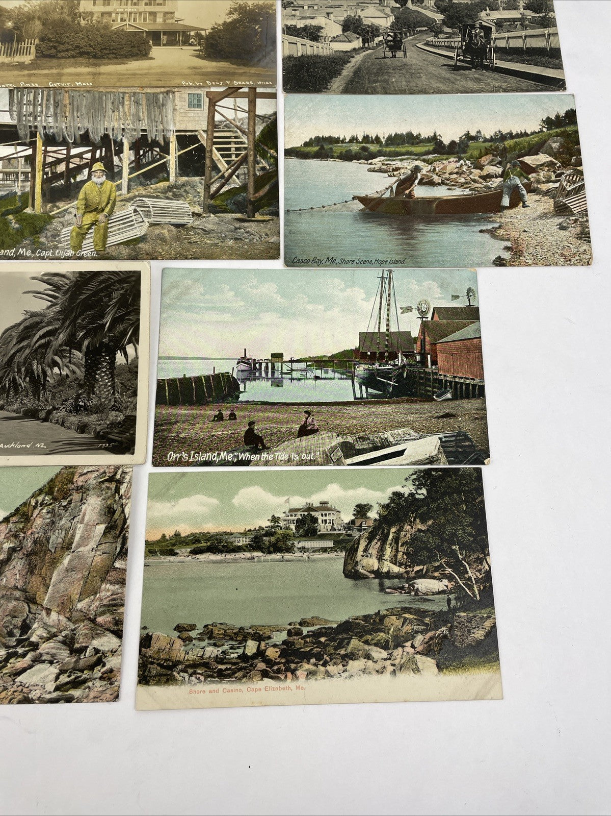 23 Postcard Lot - Unused & Used Variety - Vintage & Antique East Coast Fishing