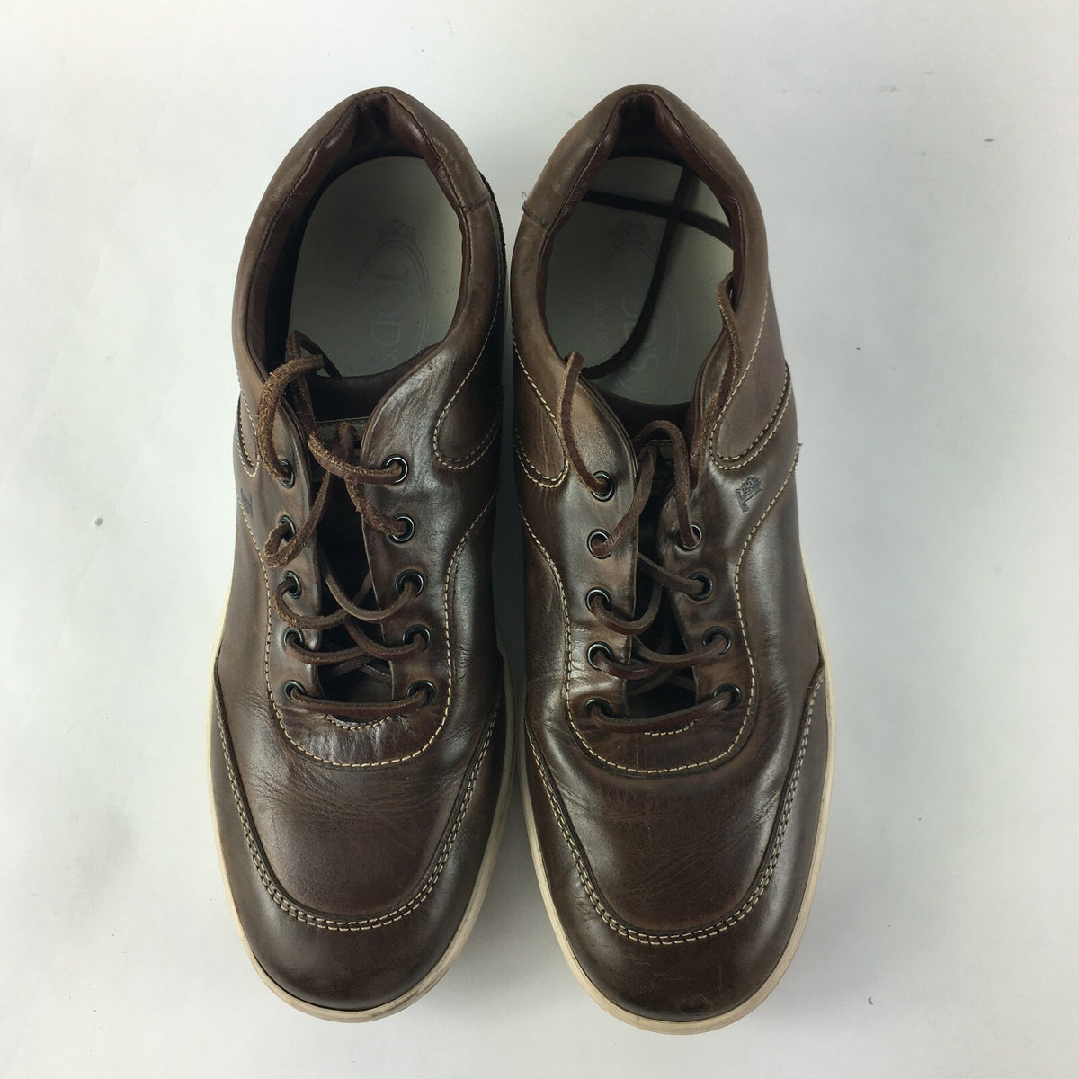 Genuine Tod's Stylish Sneakers Style Brown Shoes for Men Size 9 1⁄2