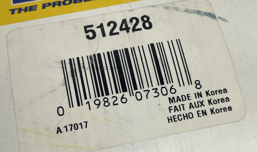 MOOG 512428 wheel hub bearing assembly Hyundai Tiburon 2003-2008