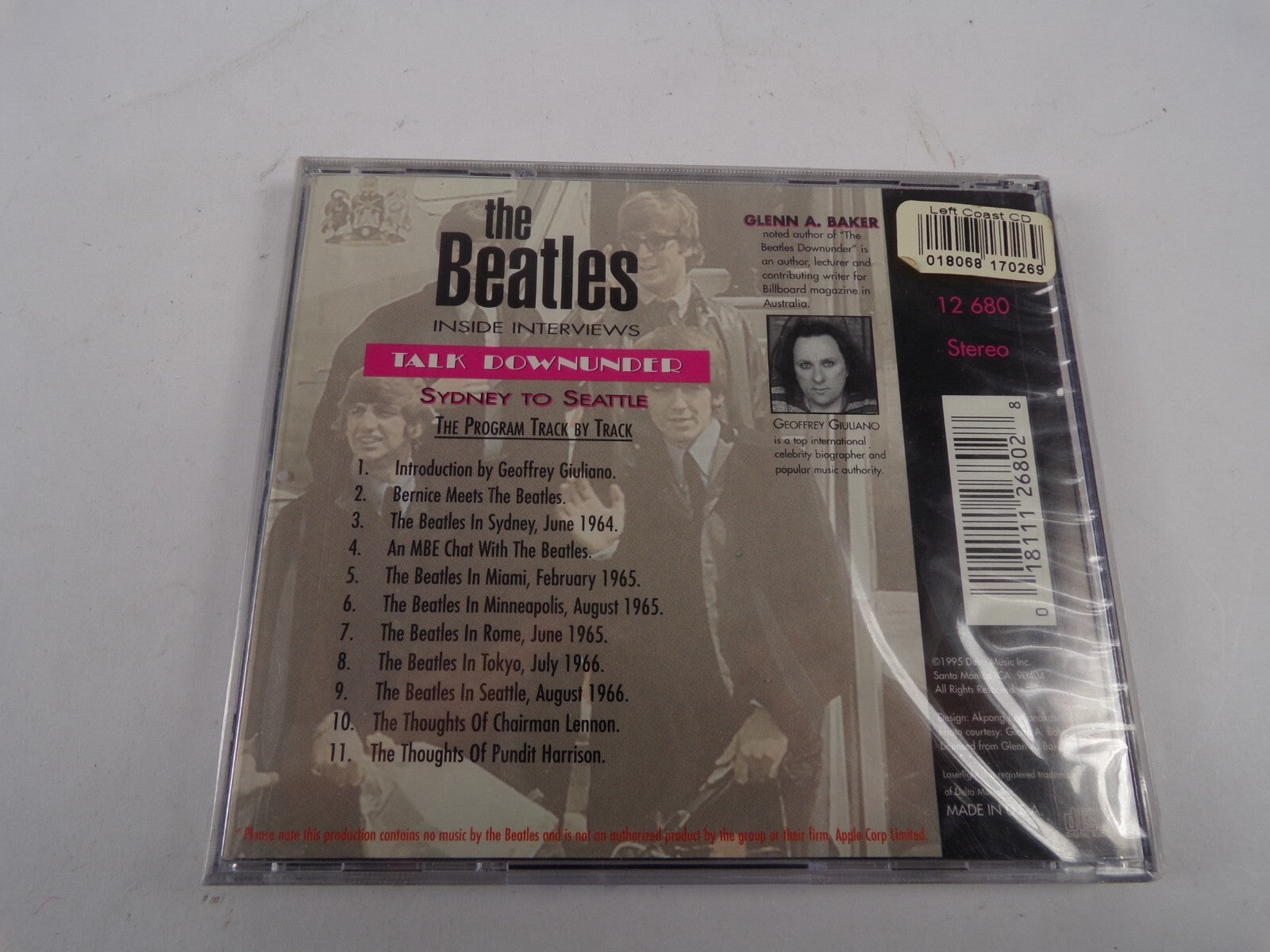 The Beatles Inside Interviews Introduction By Geoffrey Giuliano CD#13