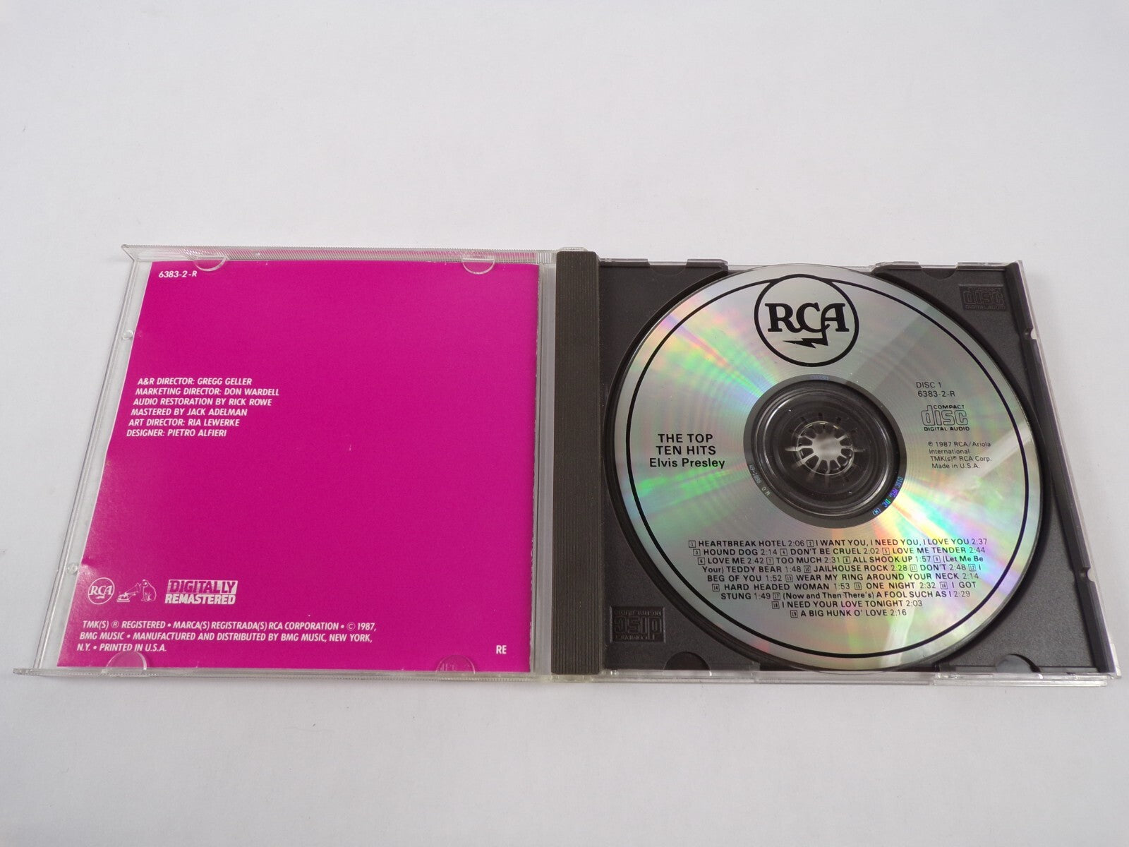 The Top Ten Hits Elvis Presley Commemorative Issue Too Much One Night CD#47