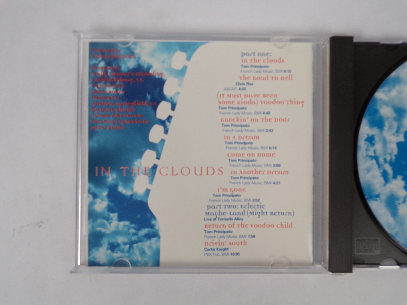 Tom Principato In The Clouds The Road To Hell In A Dream Come On Home CD #9