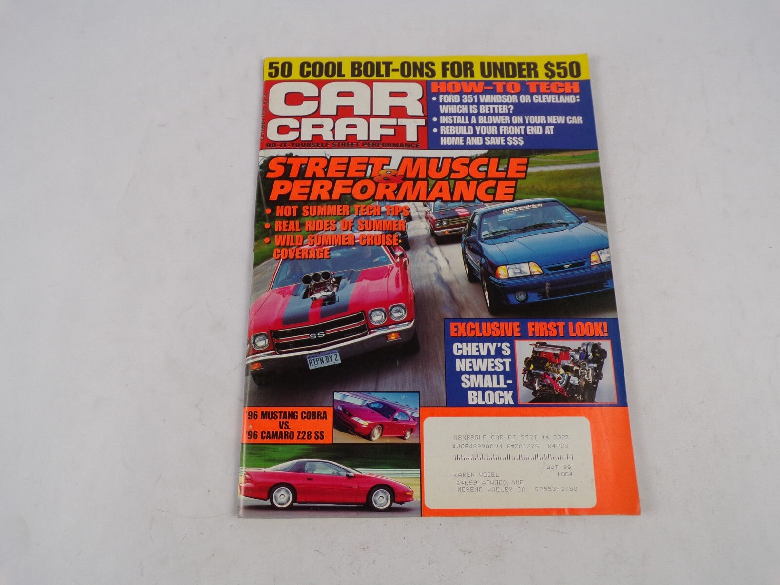 October 1995 Car Craft Street & Muscle Performance 50 Cool Bolt-Ons For Under $5