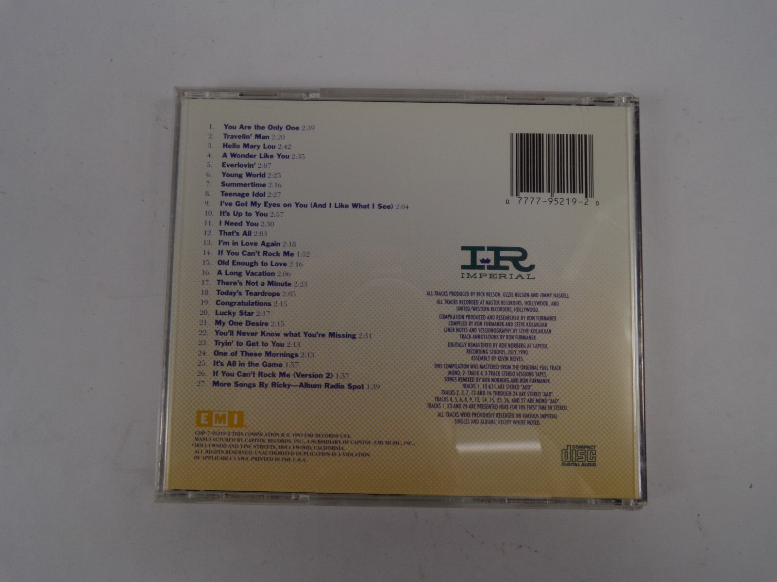 The Best of Rick Nelson Volume 2 CD#38