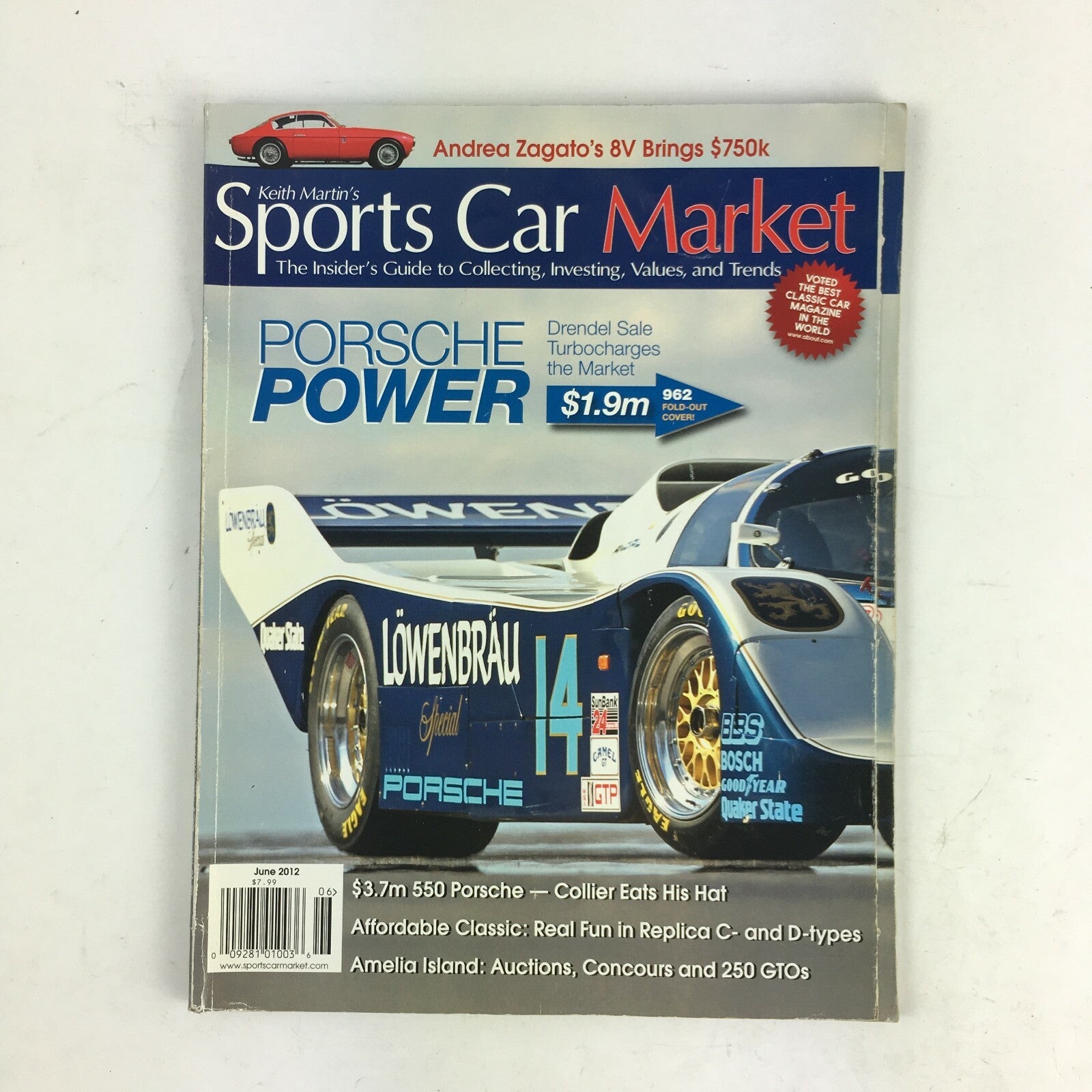 June 2012 Sports Car Market Magazine Porsche Power Andrea Zagato's 8V Brings