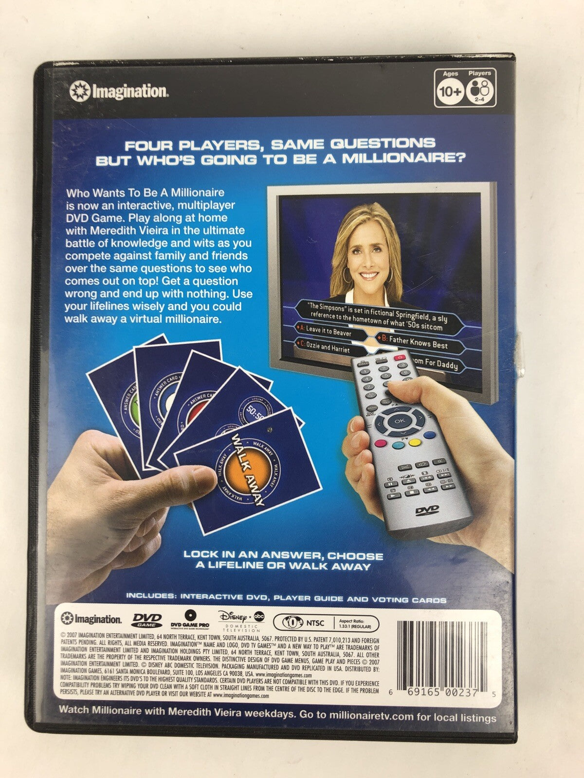 Who Wants To Be A Millionaire DVD Interactive Game - DVD-ROM - VERY GOOD FSTSHP
