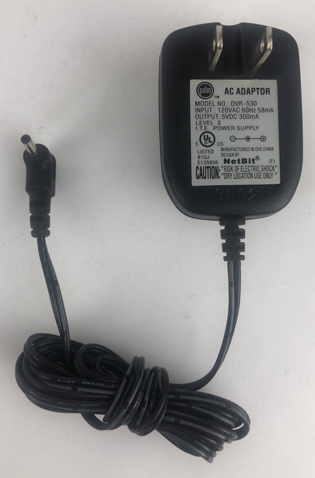 Palm DVR-530, AC Power Supply Adapter 5V DC 300mA OEM - A28  Free Shipping