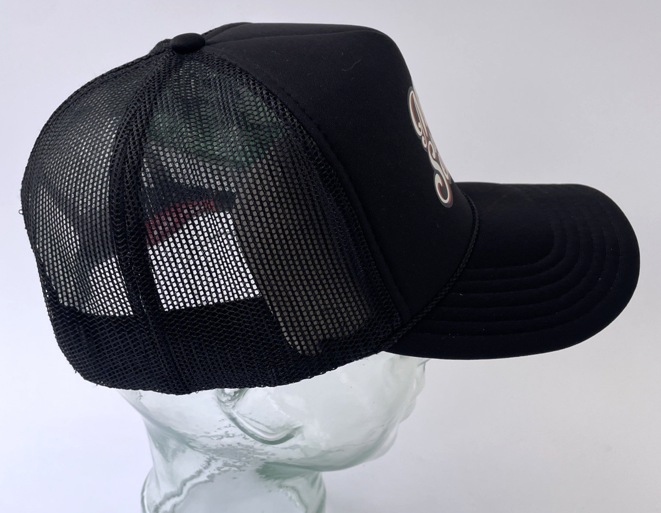 Full Send Trucker Hat Black Red OS Married To The Send Heart Foam Front Rope
