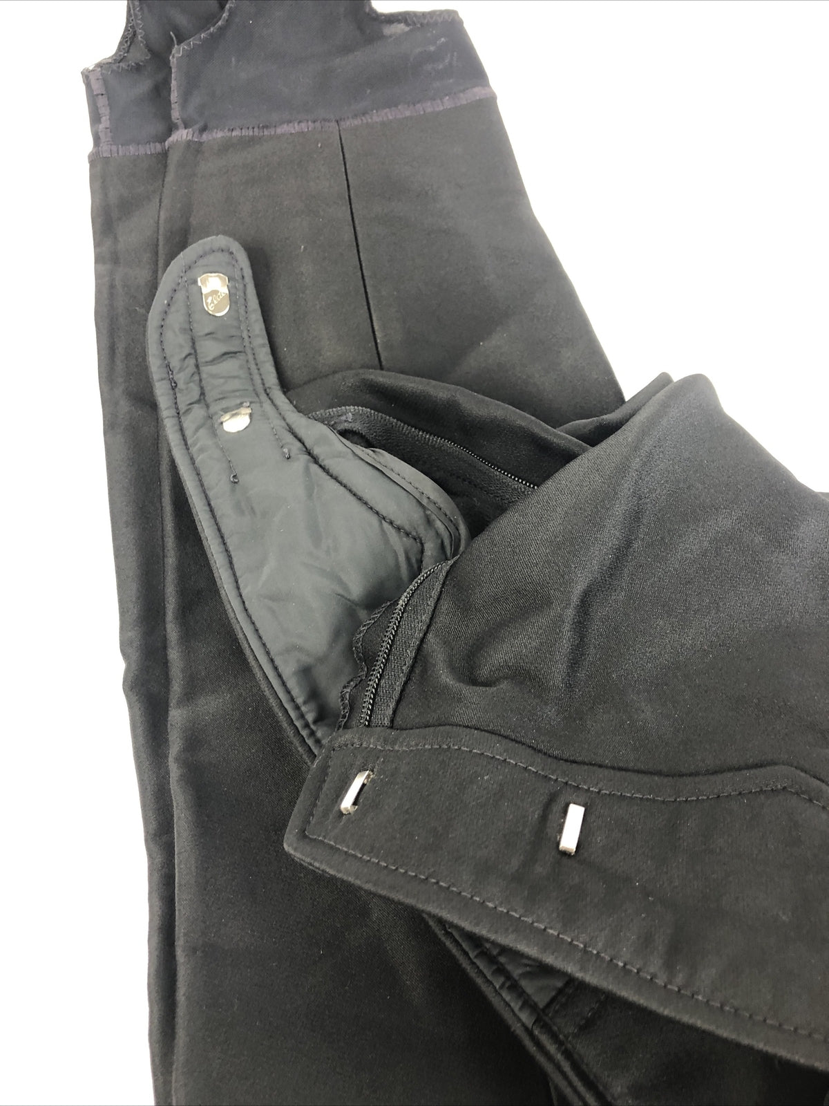 Schoeller Roffe Black Wool Blend Stirrup Ski Pants PUMA 3002 Sz 8 Regular Vintag